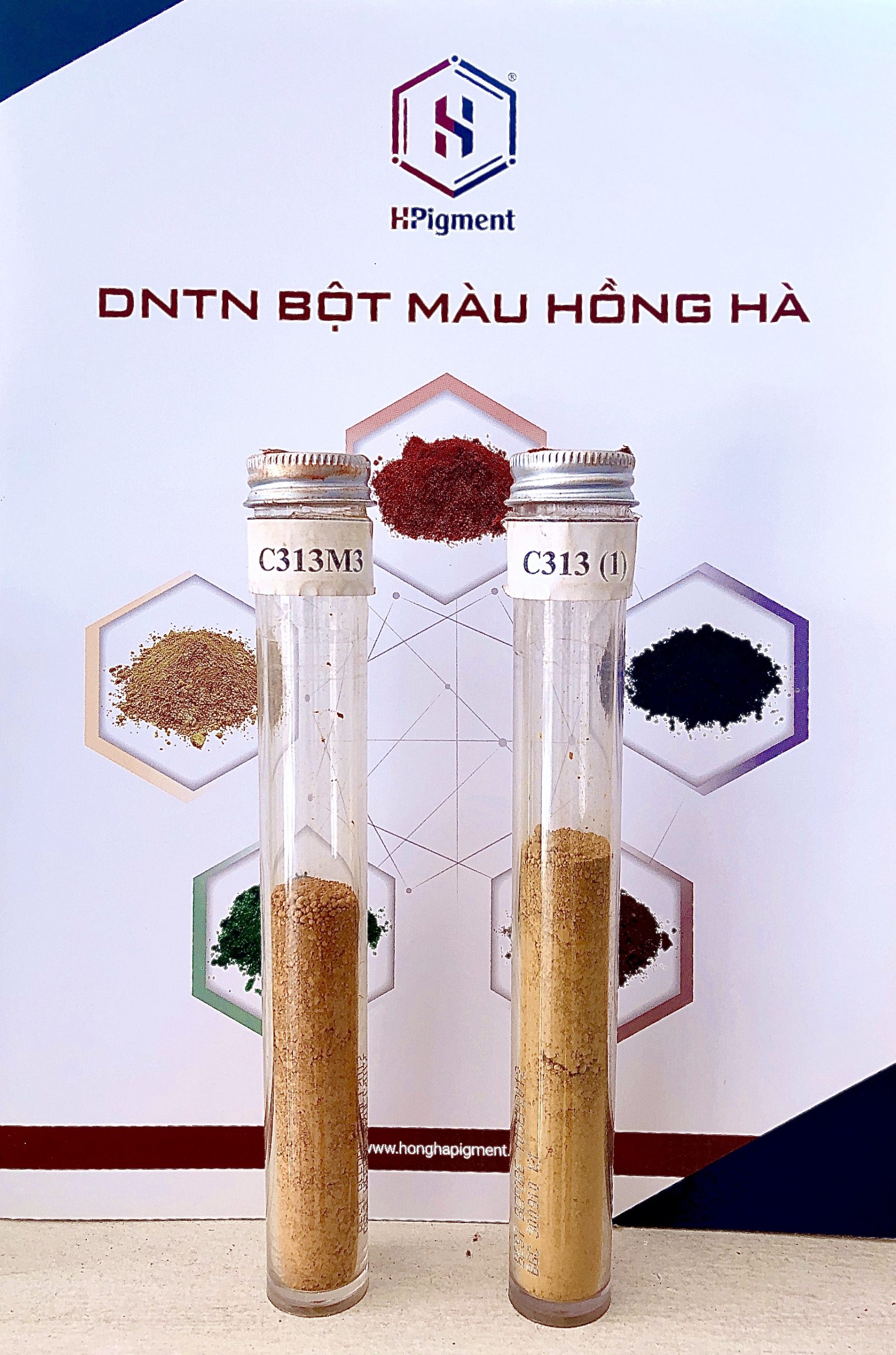 Bột màu Hồng Hà